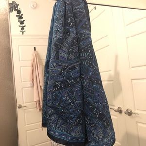 Blue Paisley Vintage Scarf